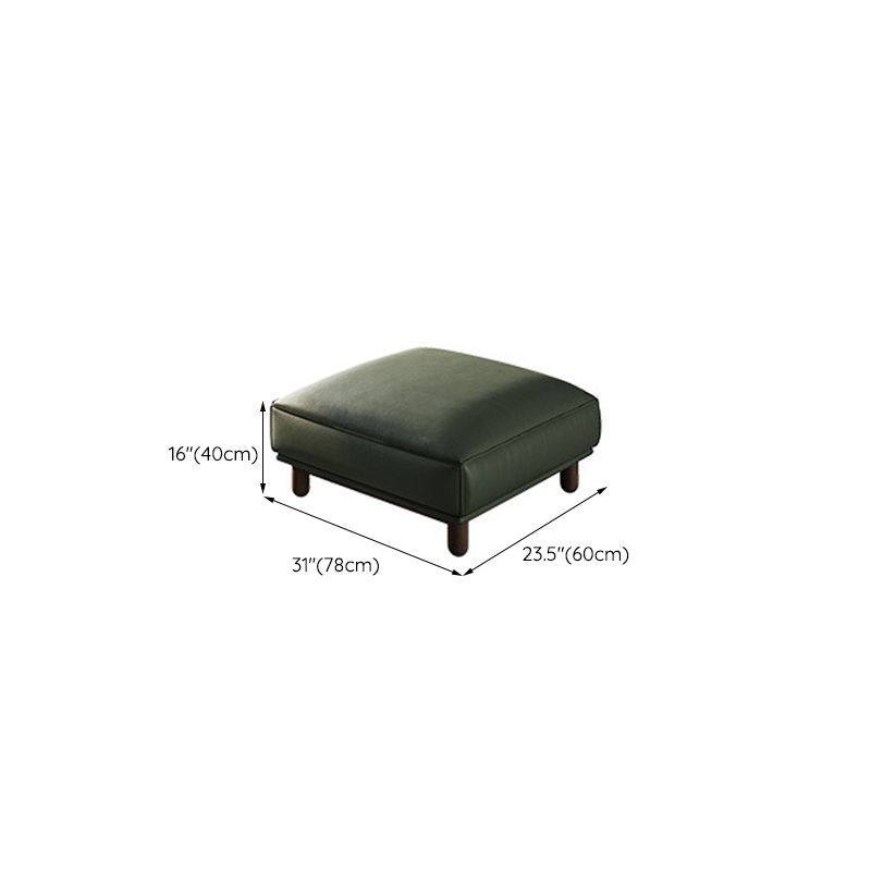 Vintage Forest Green Cushions Square Arm Living Room Seating