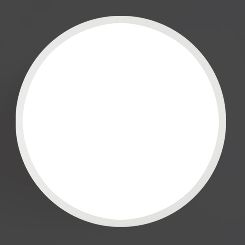 Plafonnier rond à 1 lumière en plastique de style moderne