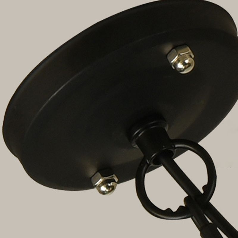 Drum Hanging Lamp Industrial Natural Manila Rope Decorative Pendant Light for Living Room