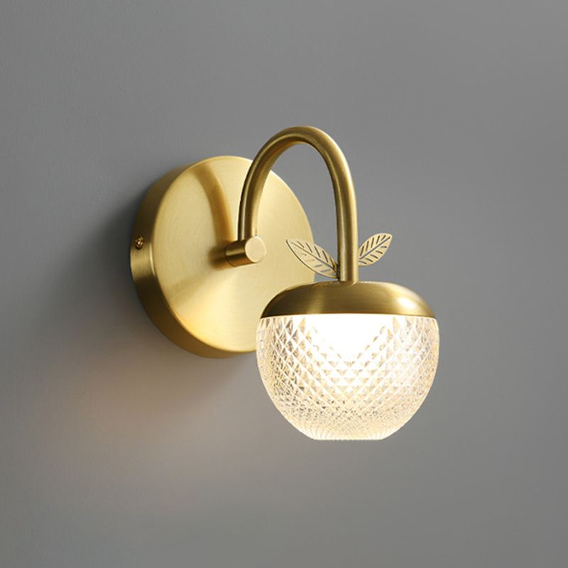 1/2/3-Light Golden Contemporary Bathroom Vanity Light LED Bath Bar