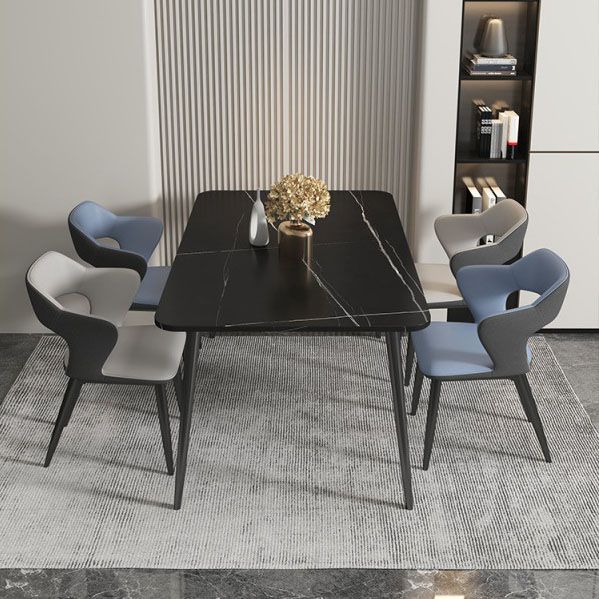 Silla de comedor de acabado mate tapizado de brazo trasero de brazo trasero de brazo trasero