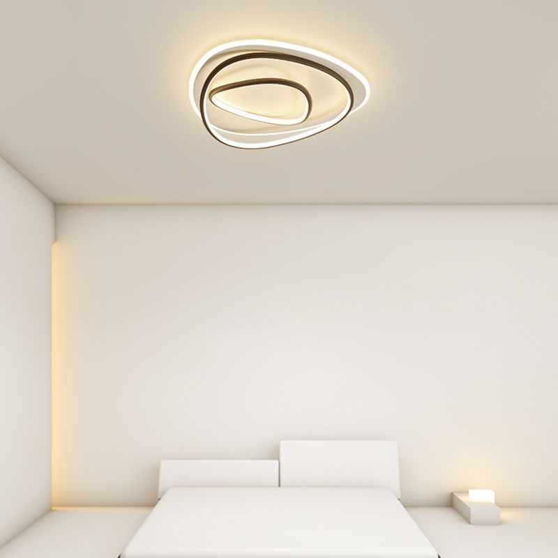 Lampe encastrée moderne à 3 têtes, abat-jour en Silicone, plafonnier LED pour chambre à coucher