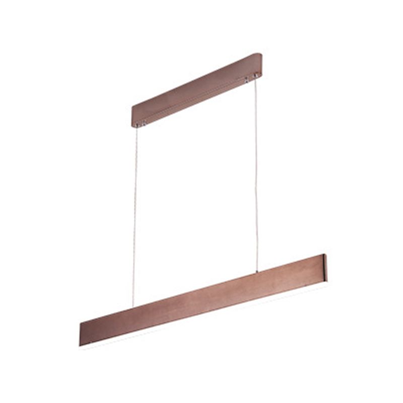 Rettangolo isola lampada moderna cucina illuminazione isola metallo 1 luci dell'isola luminosa