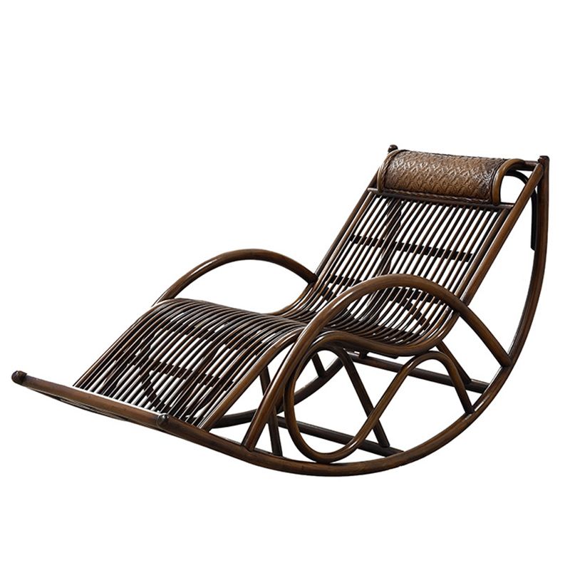 Natural Real Rattan Rocking Chair Lazy Indoor Rocking Chair for Break