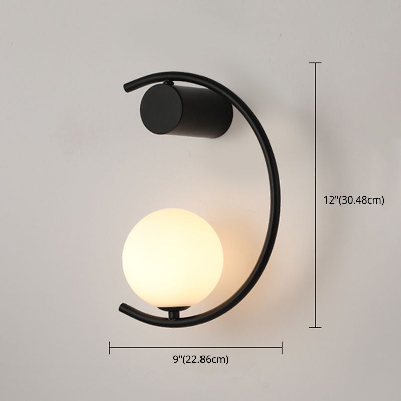 Modern Linear Wall Mounted Light Fixture Metal 1 Light Wall Sconce for Living Room