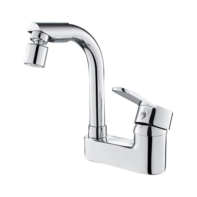 Modern Bathroom Sink Faucet Swivel Spout 2 Hole Faucets Sink Faucet