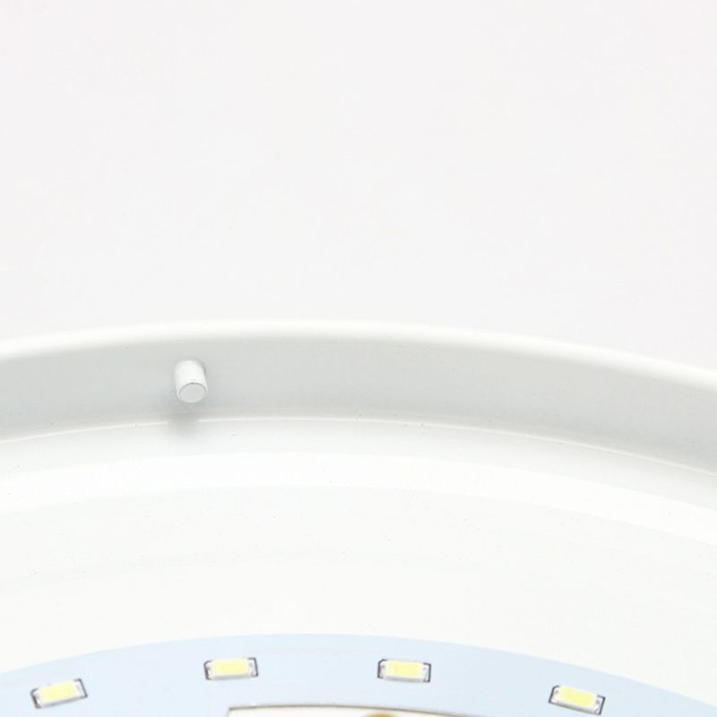 Minimalist LED Flush Mount Drum Light Aluminum Flush Mount Ceiling Light for Living Room