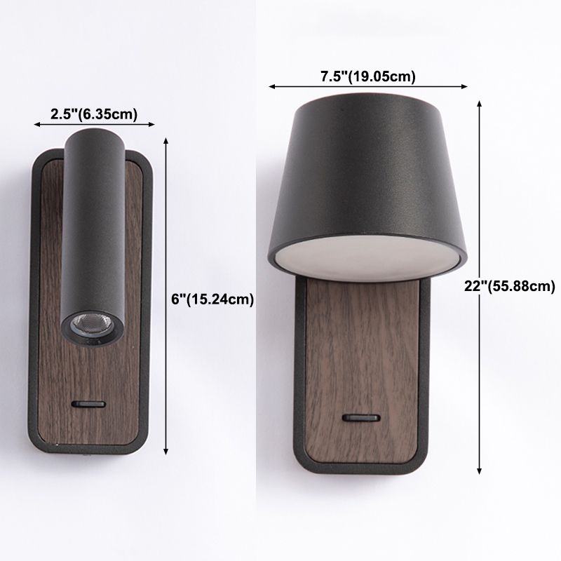 Modern Aluminum Wall Light Geometric 1 Light Reading Wall Sconce for Bedroom