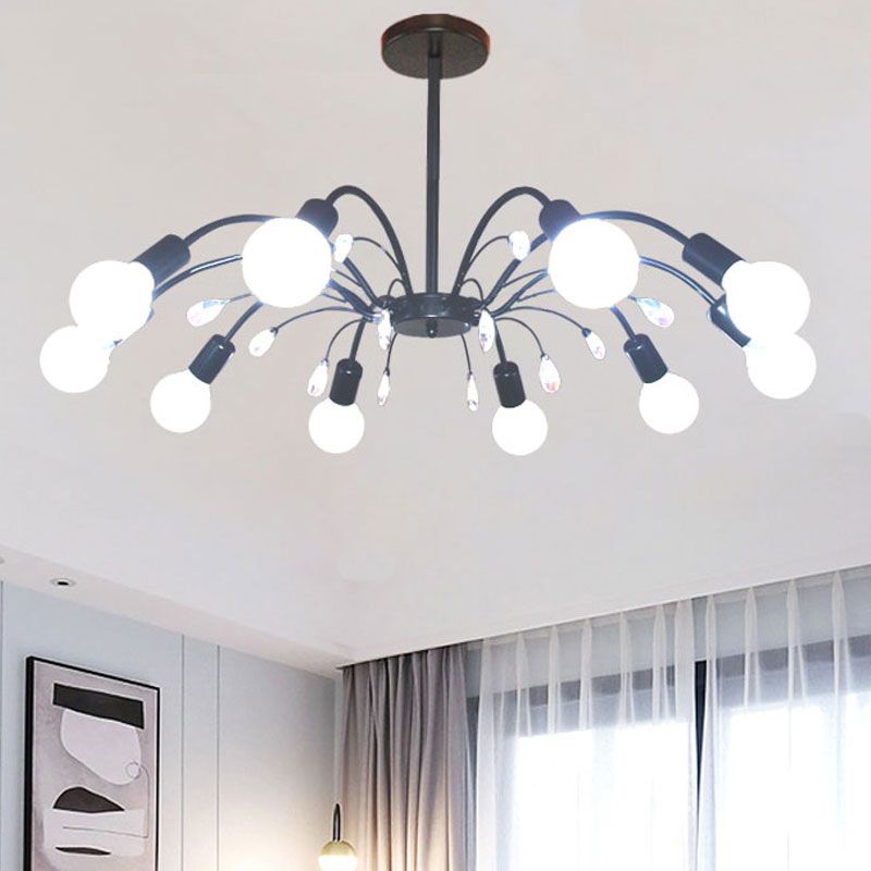 Radial Shade Chandelier Lights Contemporary Metal Chandelier Lighting