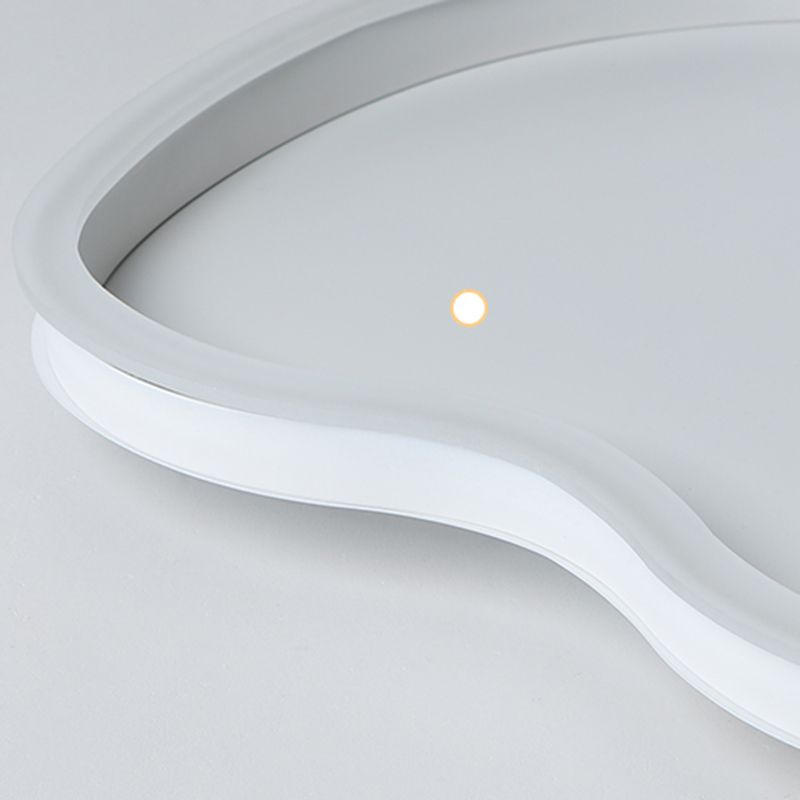 Metal Cloud Ceiling Fixture Nordic Style LED Close to Ceiling Lamp in White