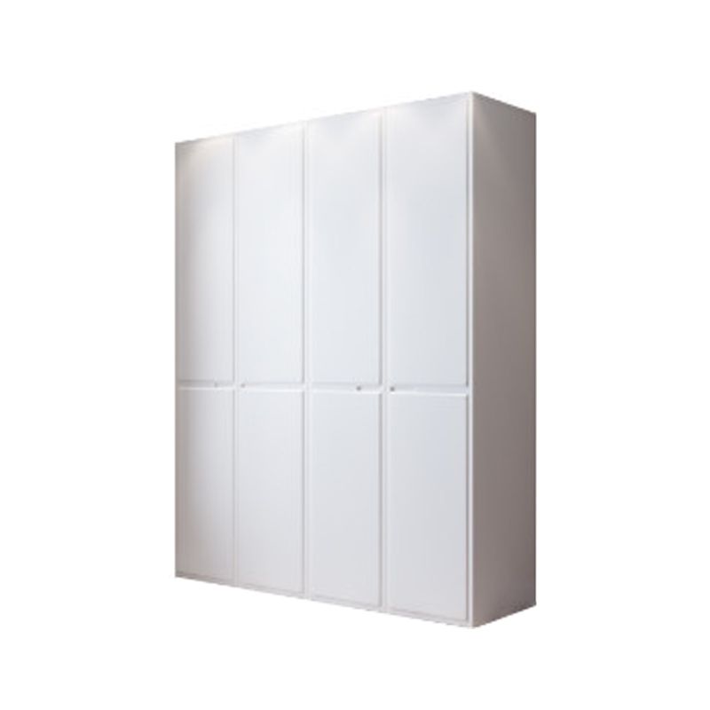 Engineered Wood Wardrobe Cabinet with Garment Rod Modern Wardrobe Closet