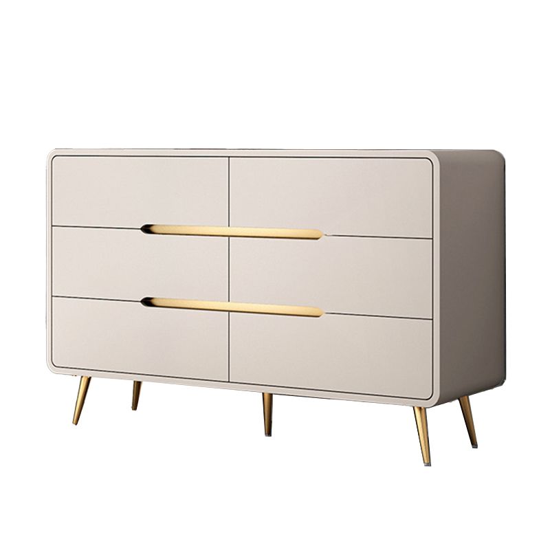 6 - Door Wooden Accent Chest, Contemporary Rectangle Cabinet