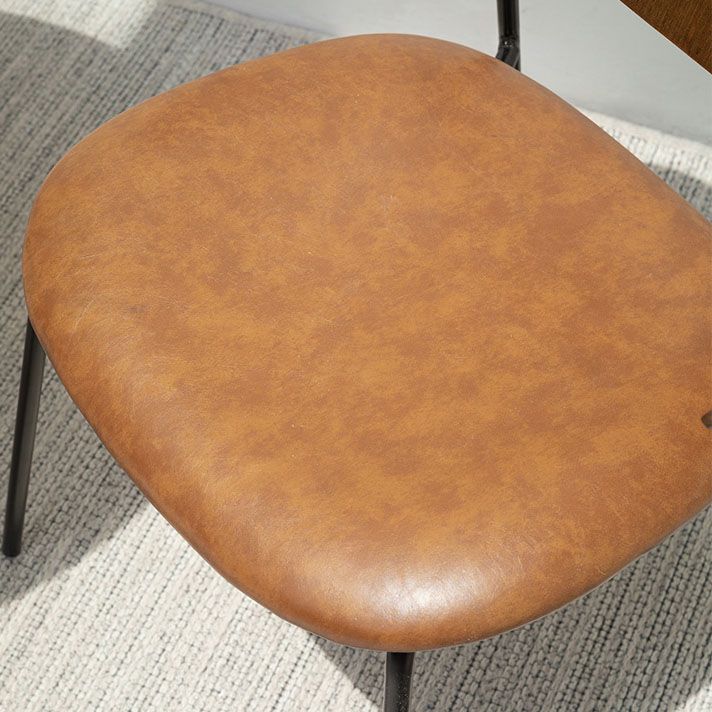 Sillón de comedor contemporáneo de madera maciza, sillón con respaldo abierto para cocina