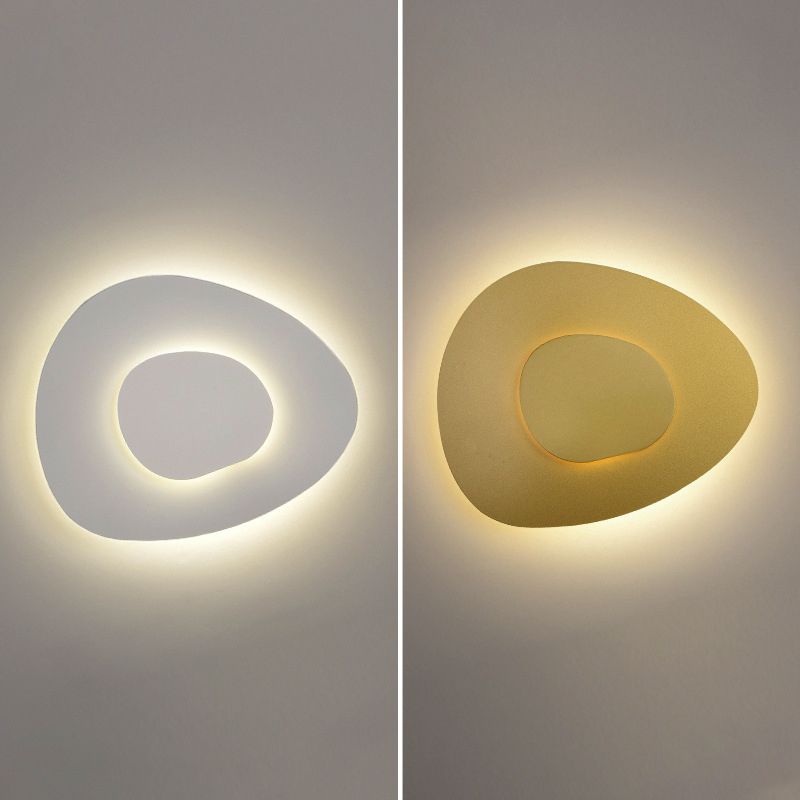 2-Light Geometric Wall Lamp Modern Metal Sconce Light for Bedroom