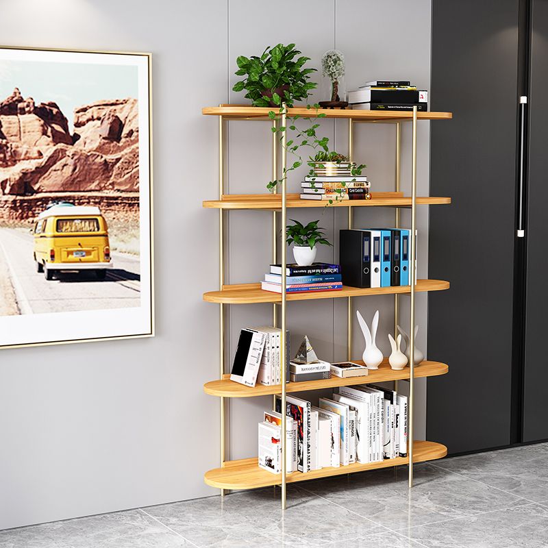 Etagere Bookcase Scandinavian Open Back Bookshelf with Shelves