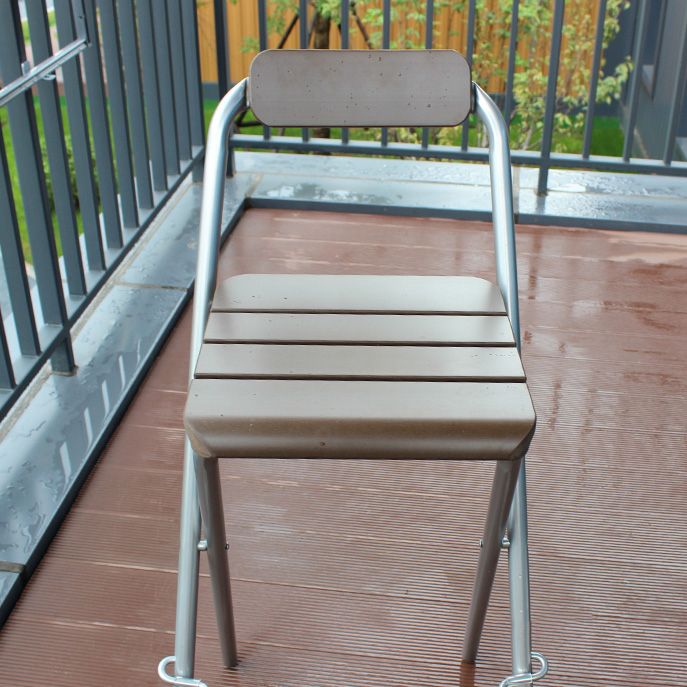 Modern Backrest Folding Counter Stool Steel Living Room Bar Stool with Footrest