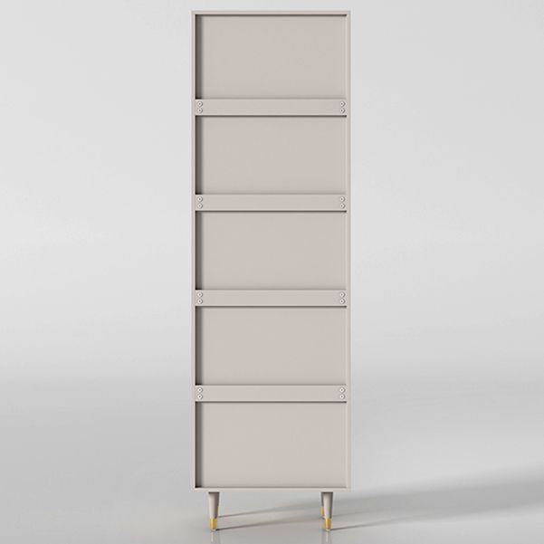 Glam Champagne MDF Buffet Living Room Cabinets Glass Doors Dining Buffet