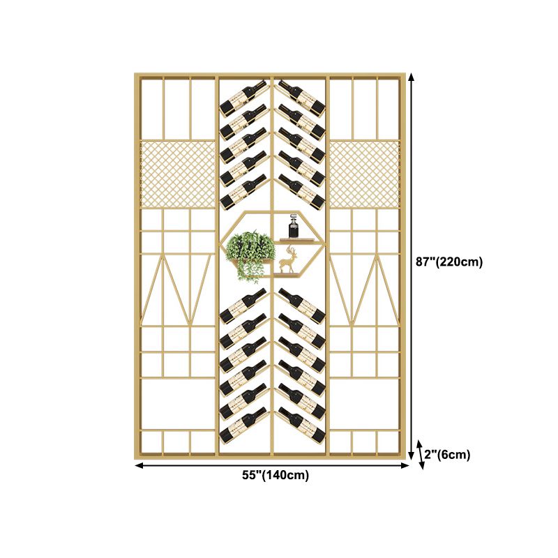 Industrial Floor Wine Rack Bottle Wine Rack Metal Bottle Holder in Black