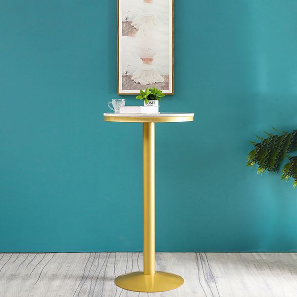 Glam Style Round Bar Table 1/2/3 Pieces Faux Marble Counter Table