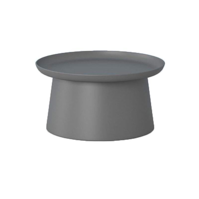 Modern Style Round Acrylic/wood Table with One Foot Base Coffee Table