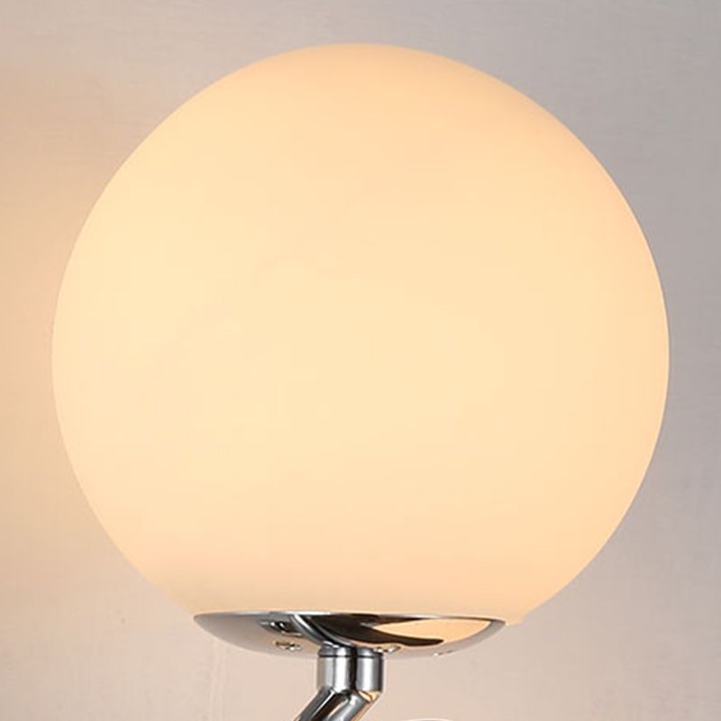 Luminaires d'éclairage Globe Sconce MODERNE LIGHT SIGHT SIGHT LAME MURD AVEC LA COMMANDE D'HERBE BLANC
