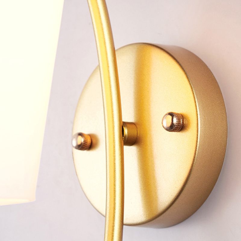 Modernist Wall Sconce Antler Wall Light Fixture with Glass for Bedroom