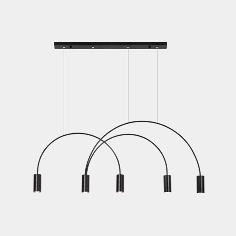 Aluminum 2 / 3 / 4 / 5 - Light Ceiling Light- Black / Gold Linear Kitchen Island Fixture