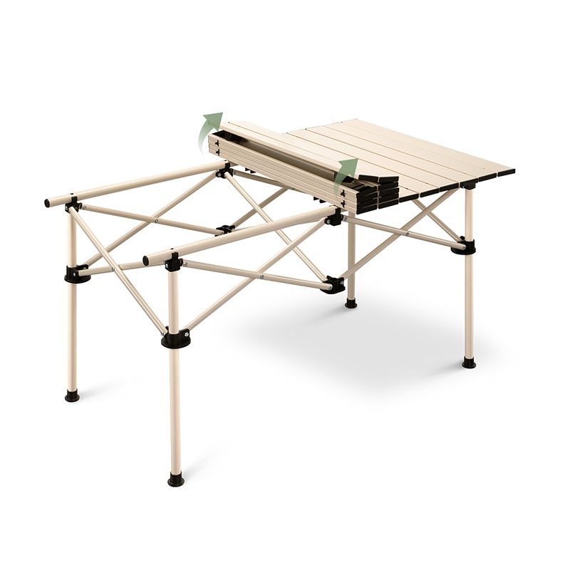 Metal Foldable Camping Table Set Modern 1/7 Pieces Dining Table Set for Outside