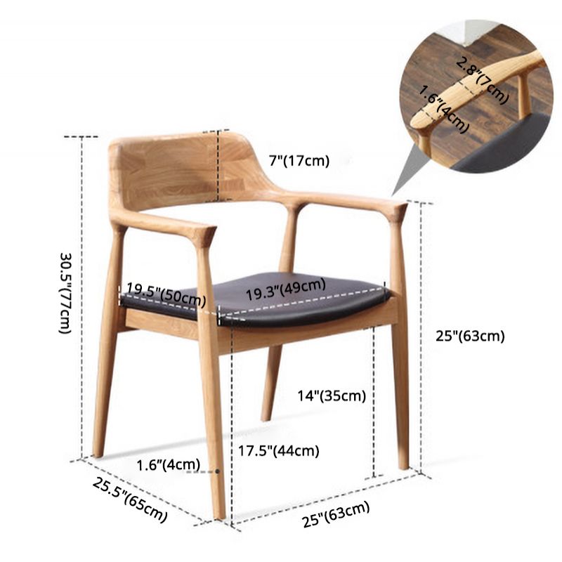 Chaise de salle à manger de style contemporain en bois massif ouvert à l'arrière pour restauration pour restaurant