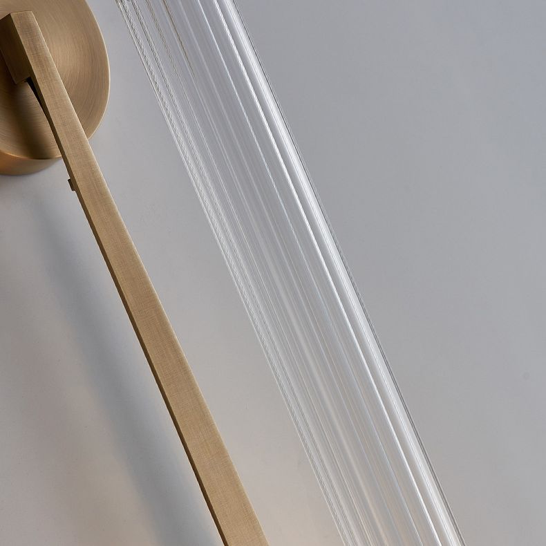 Cylinder Wall Mounted Lamps Postmodern Clear Glass Wall Sconce for Living Room