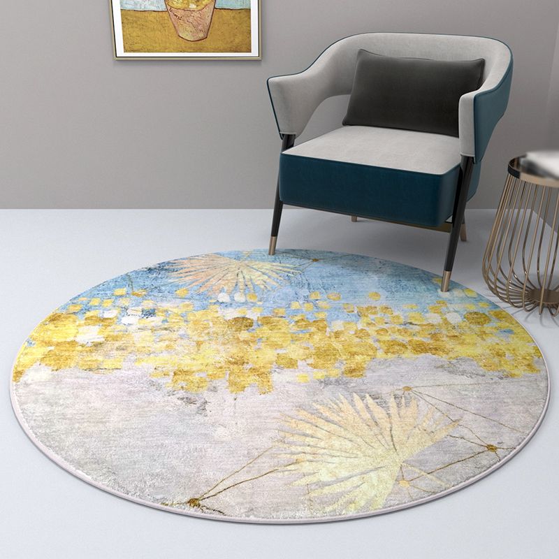 Grijs modern tapijt geometrisch patroon polyester gebied tapijt niet-slip achterste tapijt voor salon