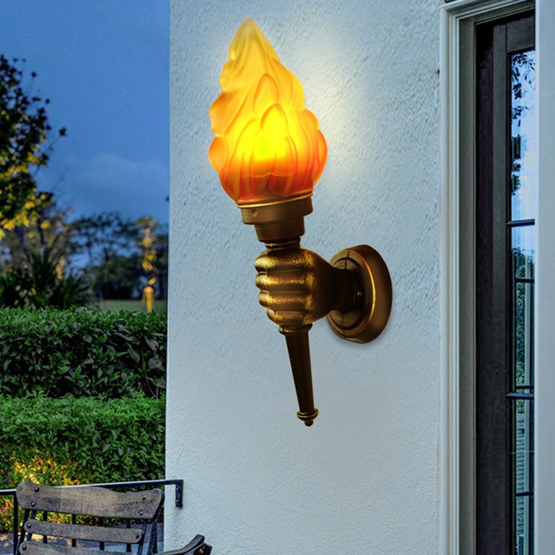 1 Light Geometric Wall Light Fixture Contemporary for Living Room