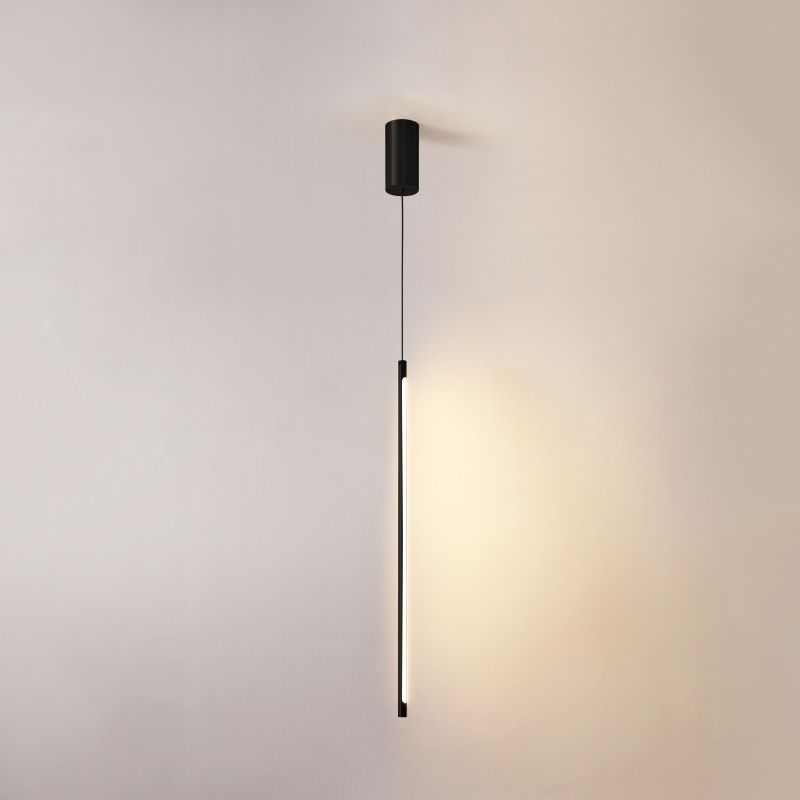 Metal New Modern Hanging Ceiling Light Linear 1-Light Pendant Light for Bedroom