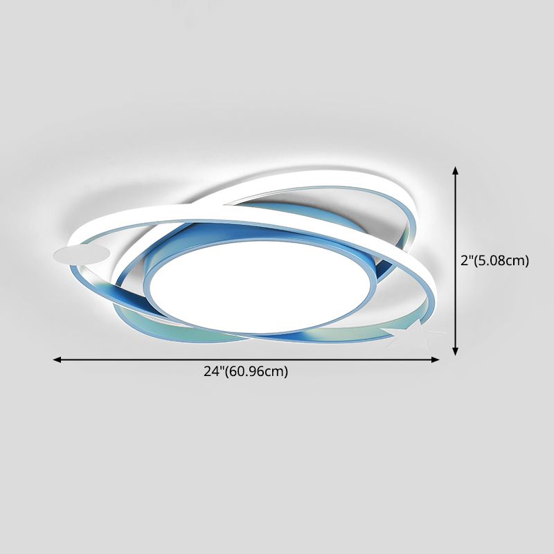 Metal geométrico de montaje ligero de estilo moderno 1 Cabeza de montaje de la cabeza de montaje de luces para niños habitación