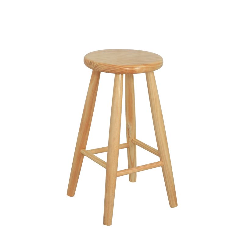 Industrial Solid Wood Bar Stool Backless Counter Stool for Bristol