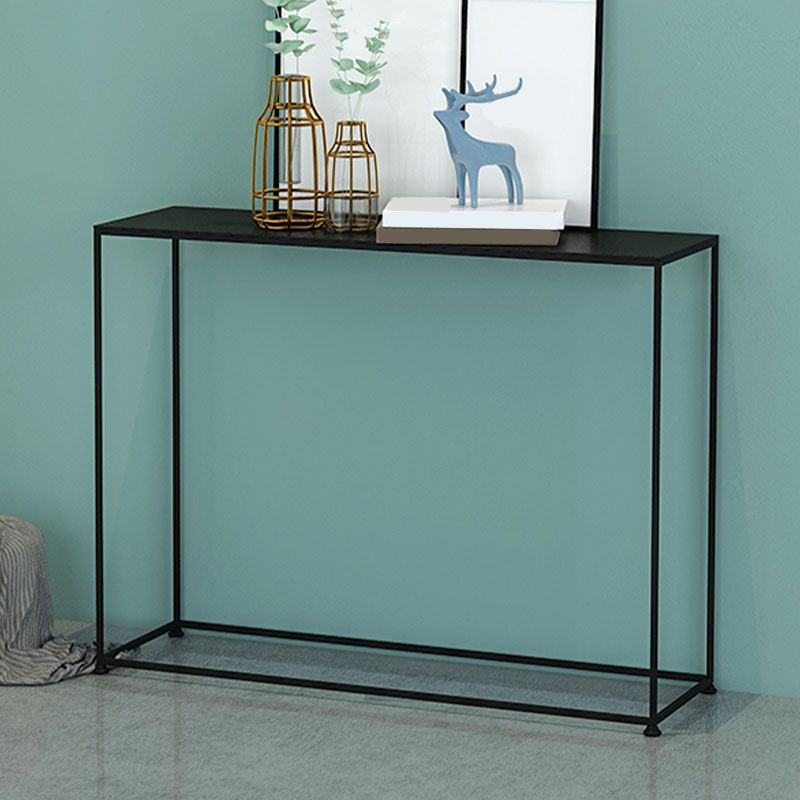 Iron Modern Console Table 9.84" W Frame Base Accent Table for Hall