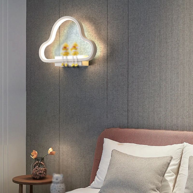 Metal Geometric LED Light Fixture Modern 1 Light Wall Sconces (Decoration not included)