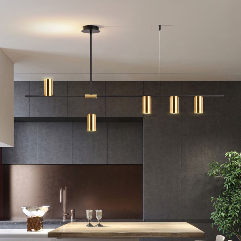 Cilindri della metà del secolo Luci lampadari dell'isola illuminazione isola metallica