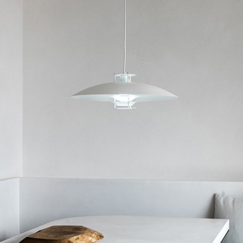1 Luz de colgante colgante único de estilo moderno de metal para restaurante para restaurante