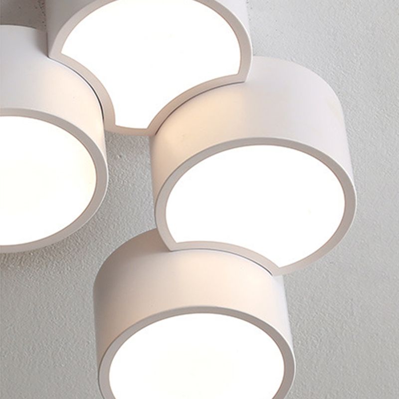 Geometrische cilindrische combinatie LED-inbouwlamp Moderne minimalistische plafondlamp met meerdere lampen voor slaapkamerwoonkamer