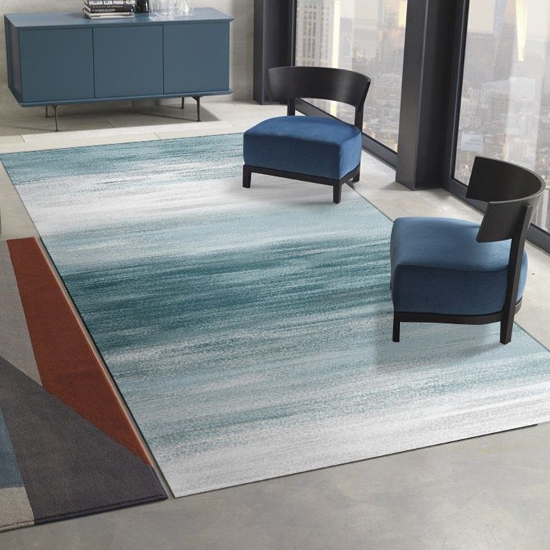 Moderner Aquarelldruckgedruckte Teppich Polyester Teppich Teppichfest -Resistent Innenteppich für die Heimdekoration