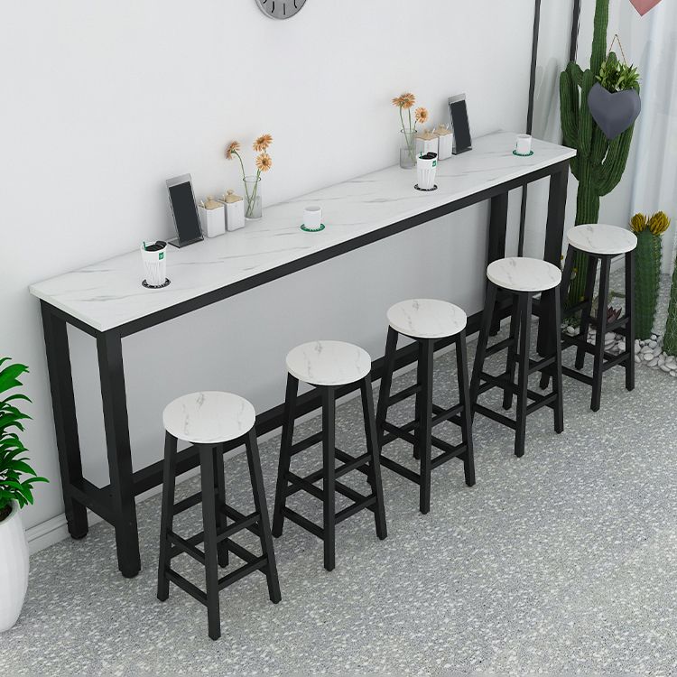Contemporary Indoor Bar Dining Table Rectangle Counter Table