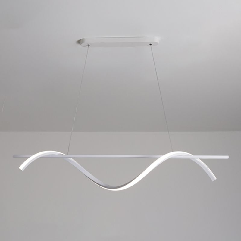 Lineaire kroonluchter eiland kroonluchter licht moderne metalen kroonluchter verlichtingsarmaturen