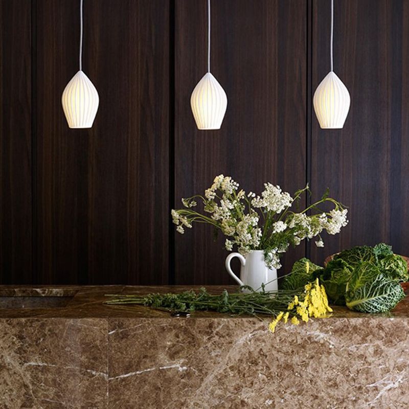 Style moderne Unique nuance suspendue en verre léger 1 pendentif léger pour escalier