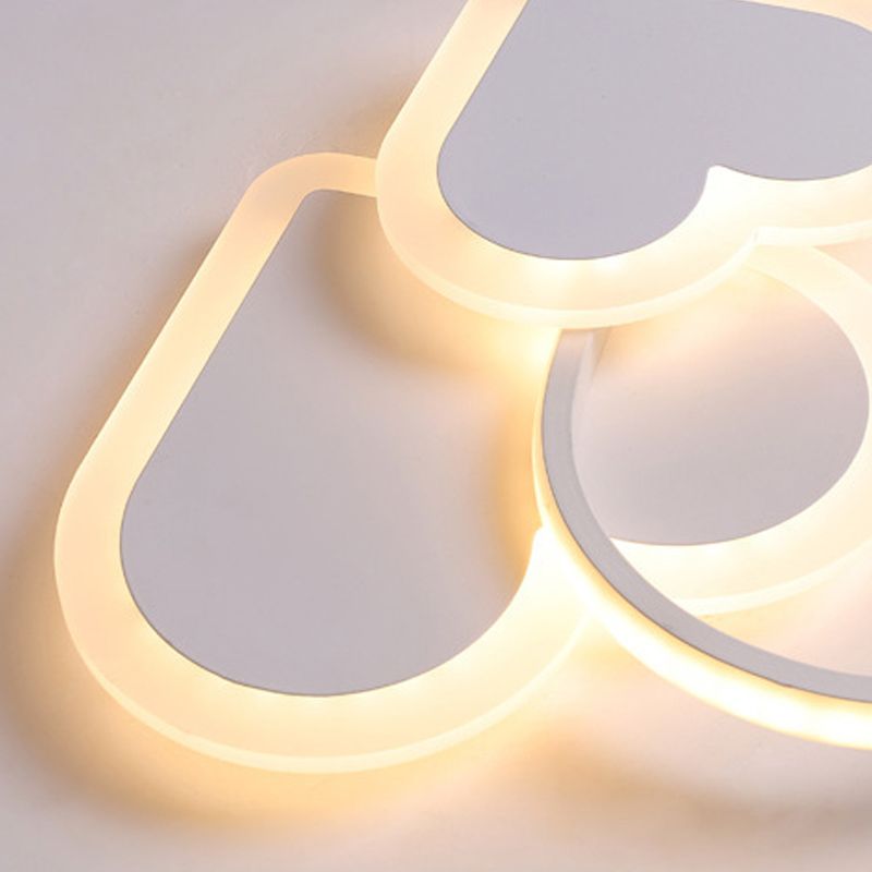 Cartoon Flush Mount LED Light Children's Bedroom Ceiling Light Fixture