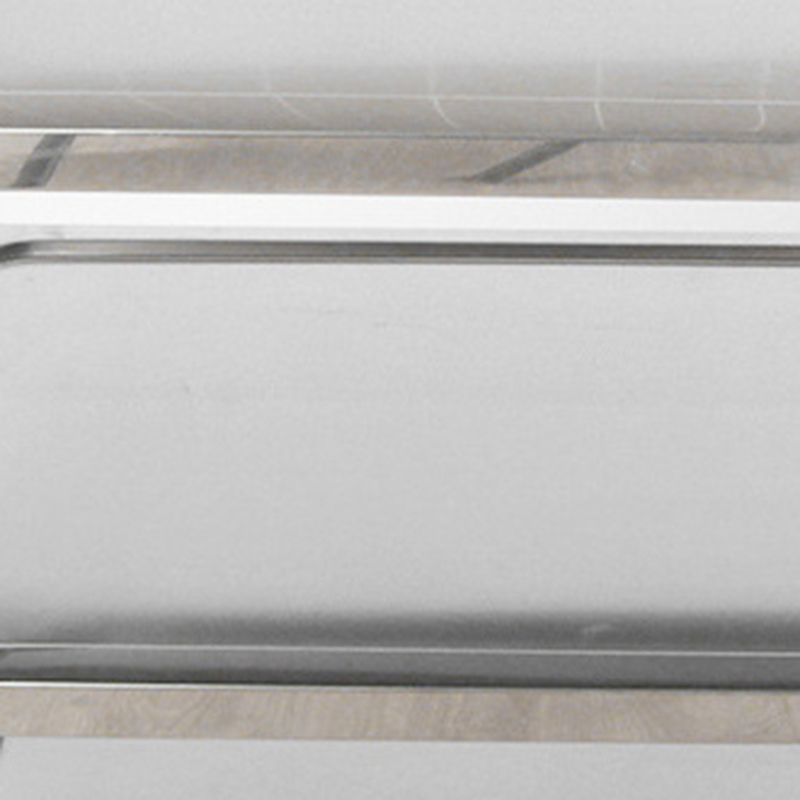 Modern Style Metal Prep Table Rectangular Rolling Prep Table for Dining Room