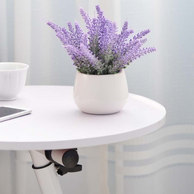 Contemporary Side End Table Round End Slide Table for Living Room