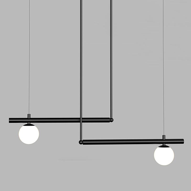 Moderne Stil sphärischer Anhänger Lichter weiße Glashängeanhänger Lichter