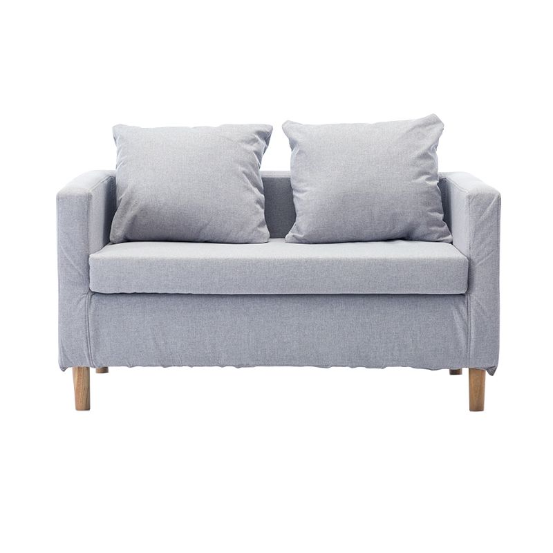 Contemporary Loose Back Standard Square Arm Slipcovered Seating