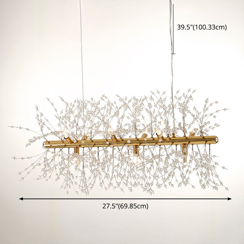 Moderne Spray Hanging Pendell Lichtkristall Anhängerbeleuchtung